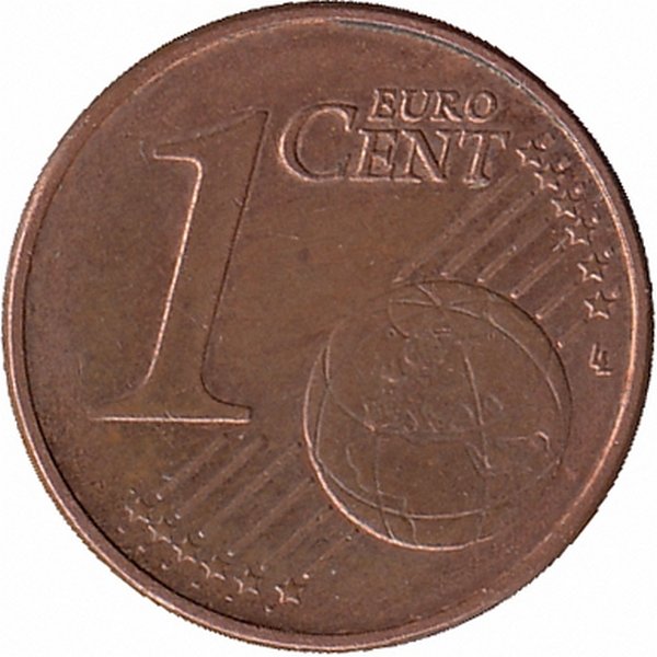 Германия 1 евроцент 2002 год (F)