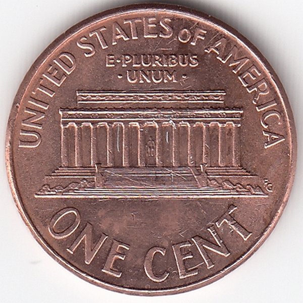 США 1 цент 2005 год (D)