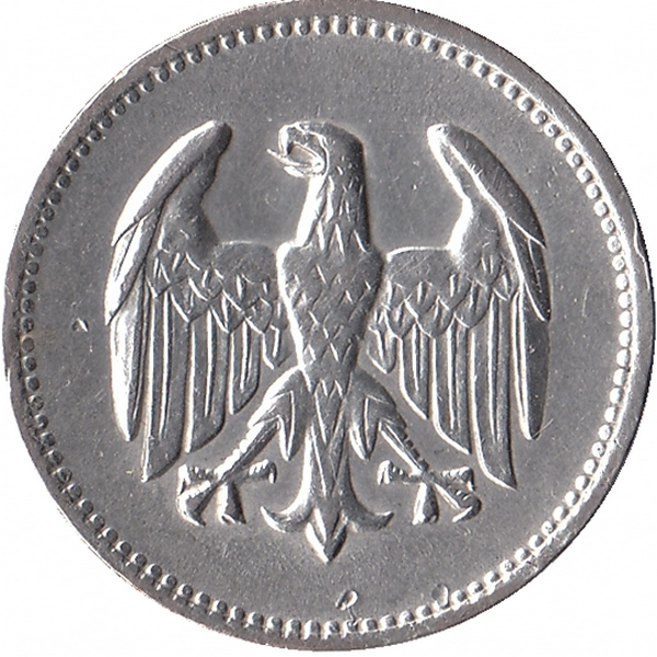 Германия (Веймарская республика) 1 марка 1924 год (А)