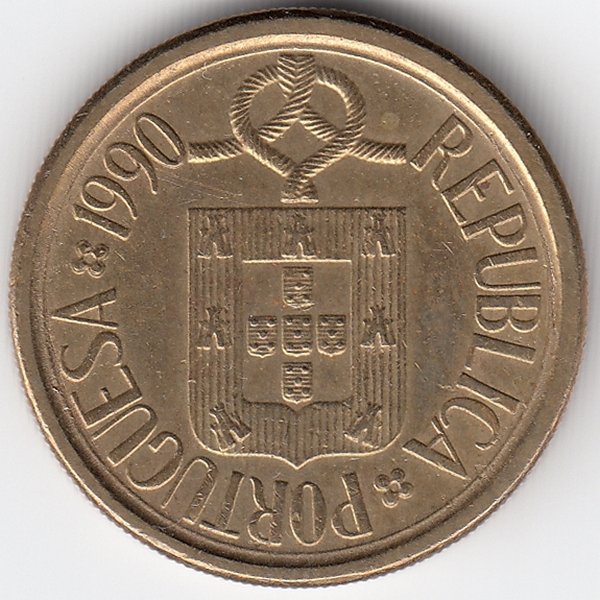 Португалия 10 эскудо 1990 год