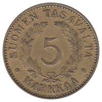 Финляндия 5 марок 1941 год