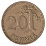 Финляндия 20 пенни 1975 год
