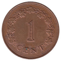 Мальта 1 цент 1977 год