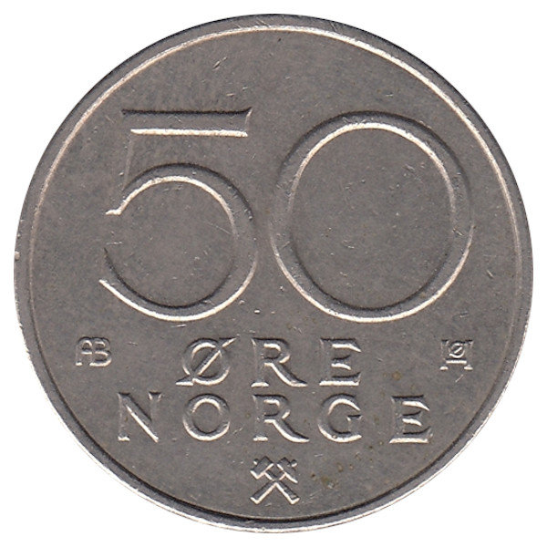 Норвегия 50 эре 1978 год