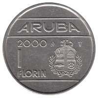 Аруба 1 флорин 2000 год