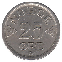 Норвегия 25 эре 1952 год