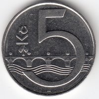 Чехия 5 крон 1995 год