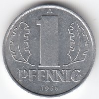 ГДР 1 пфенниг 1960 год