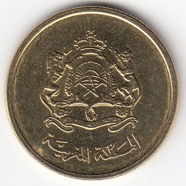 Марокко 10 сантимов 2002 год