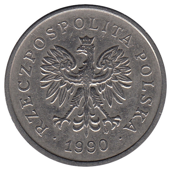 Польша 1 злотый 1990 год
