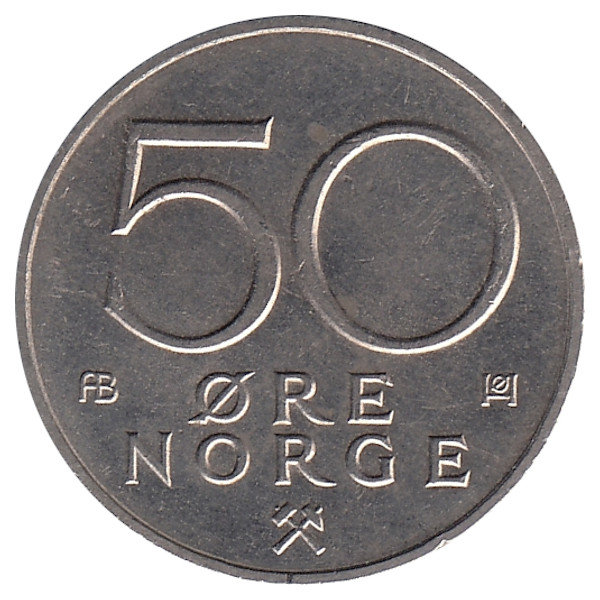 Норвегия 50 эре 1979 год
