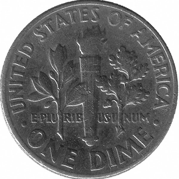 США 10 центов 1970 год (D)
