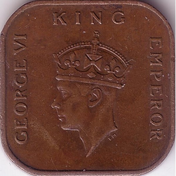 Малайя 1 цент 1941 год (XF)