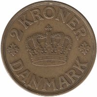Дания 2 кроны 1926 год