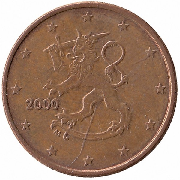 Финляндия 5 евроцентов 2000 год