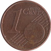 Германия 1 евроцент 2012 год (F)