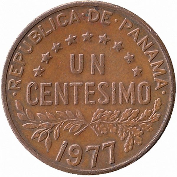 Панама 1 сентесимо 1977 год