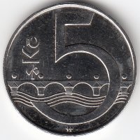 Чехия 5 крон 2002 год