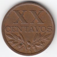 Португалия 20 сентаво 1969 год