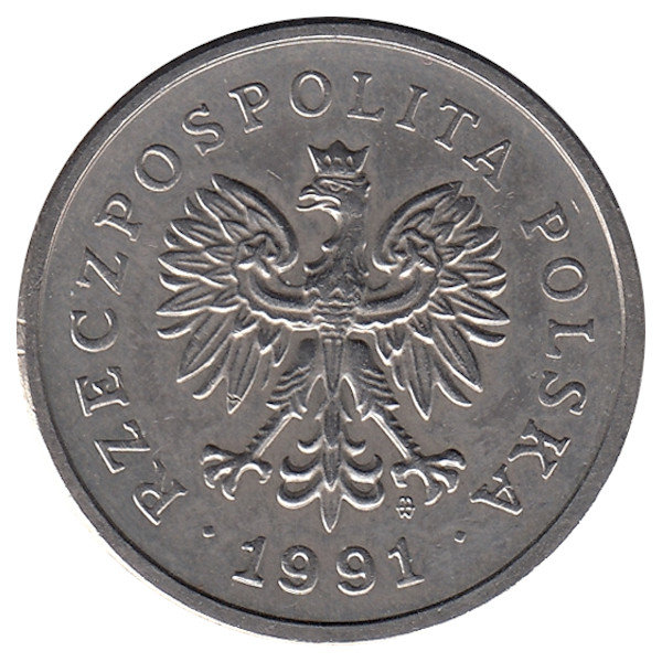 Польша 1 злотый 1991 год