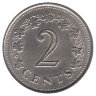 Мальта 2 цента 1977 год