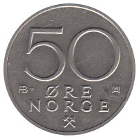 Норвегия 50 эре 1980 год (АВ*)