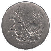 ЮАР  20 центов  1965 год