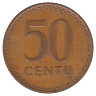 Литва 50 центов 1991 год