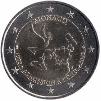 Монако 2 евро 2013 год (UNC)