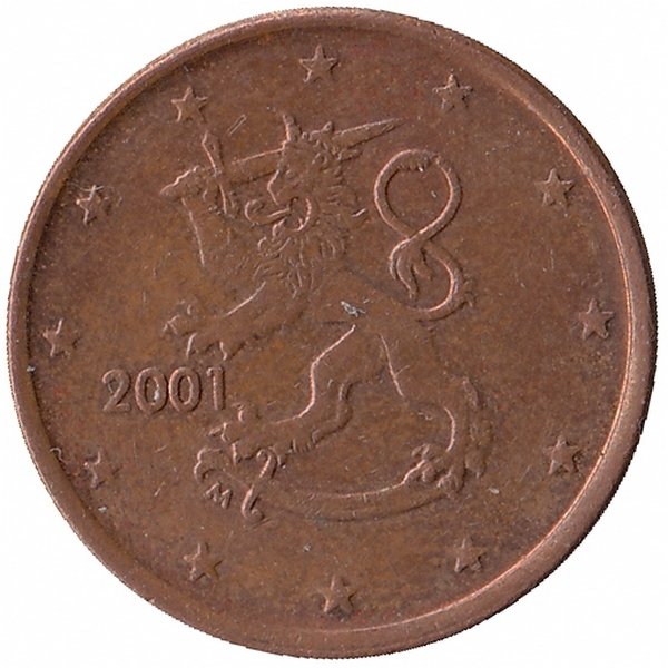 Финляндия 5 евроцентов 2001 год