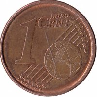 Италия 1 евроцент 2017 год