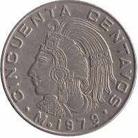 Мексика 50 сентаво 1979 год