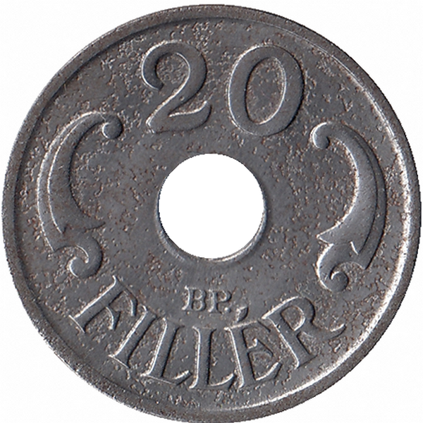 Венгрия 20 филлеров 1941 год