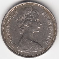 Великобритания 5 новых пенсов 1969 год
