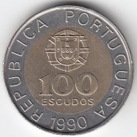 Португалия 100 эскудо 1990 год