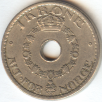 Норвегия 1 крона 1940 год