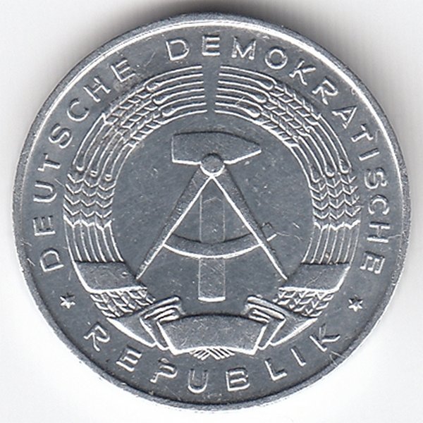 ГДР 1 пфенниг 1968 год