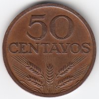 Португалия 50 сентаво 1973 год