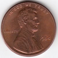 США 1 цент 1984 год