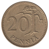 Финляндия 20 пенни 1978 год