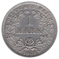 Германия 1 марка 1902 год (D)