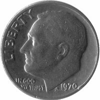 США 10 центов 1970 год