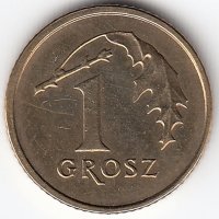 Польша 1 грош 2008 год