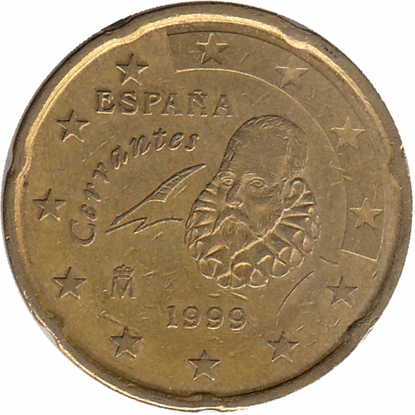 Испания 20 евроцентов 1999 год