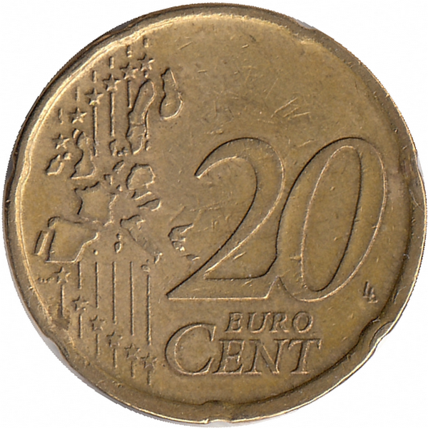 Испания 20 евроцентов 1999 год