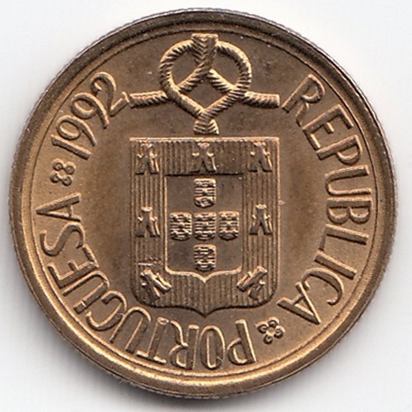 Португалия 1 эскудо 1992 год