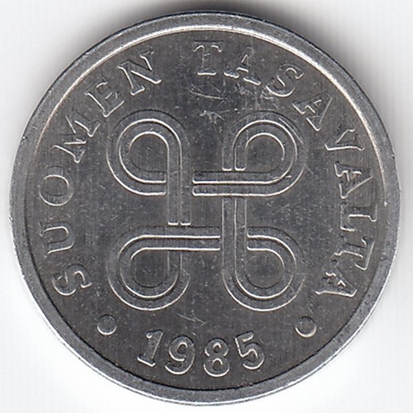 Финляндия 5 пенни 1985 год