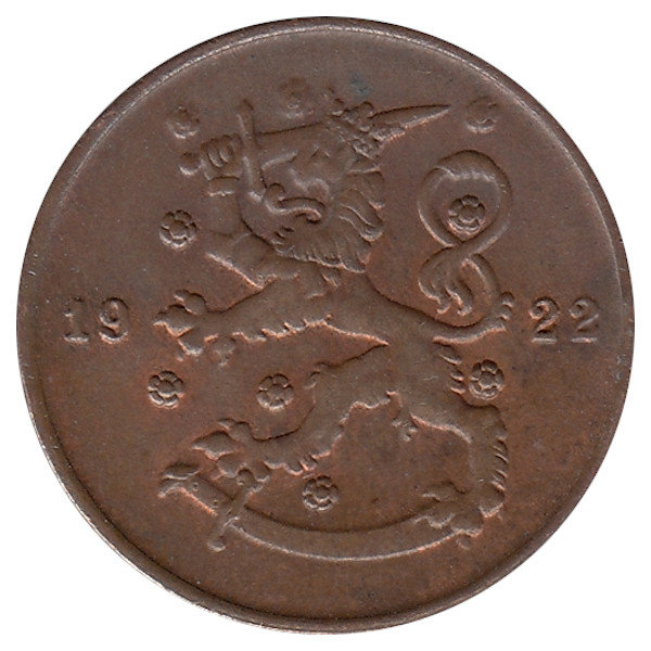 Финляндия 10 пенни 1922 год