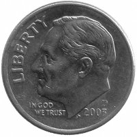 США 10 центов 2003 год (P)