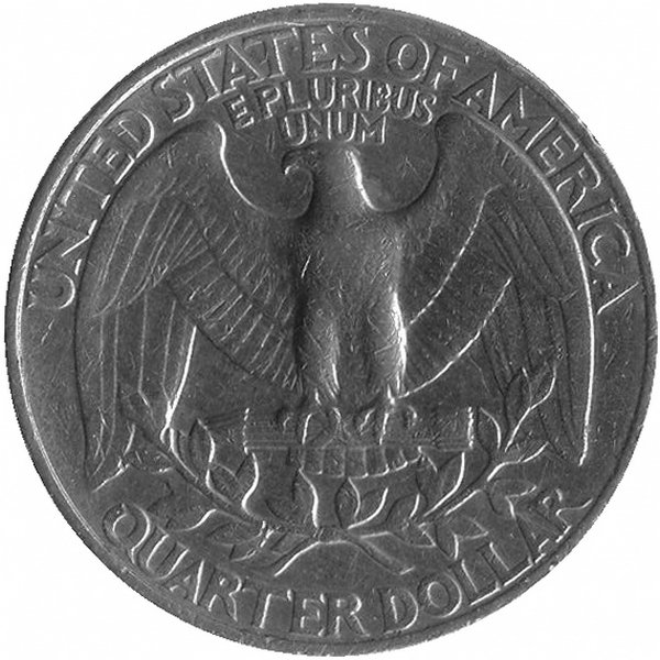 США 25 центов 1987 год (P)